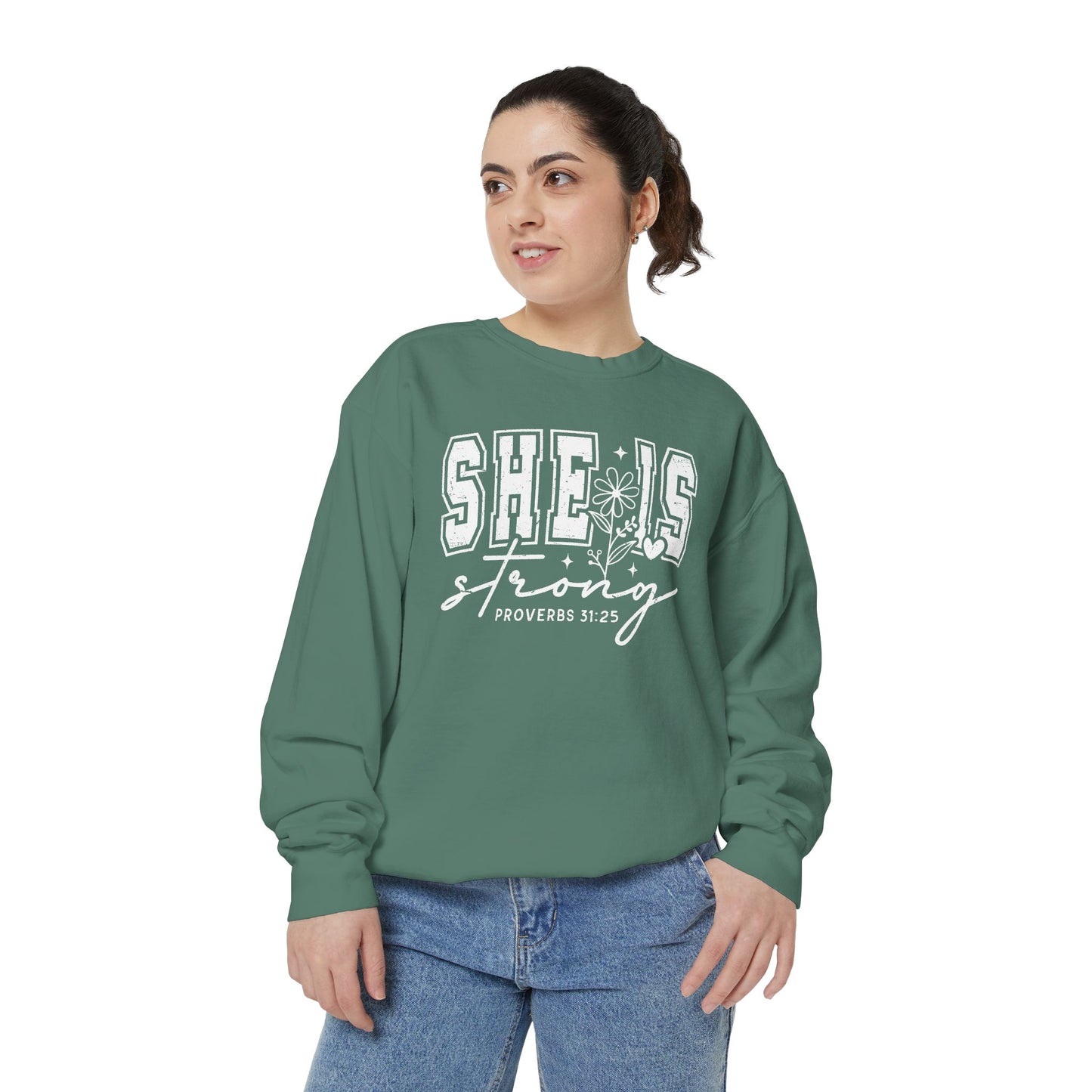 COMFORT COLORS - Classic White Sweatshirt — Garment-Dyed Cozy Crewneck