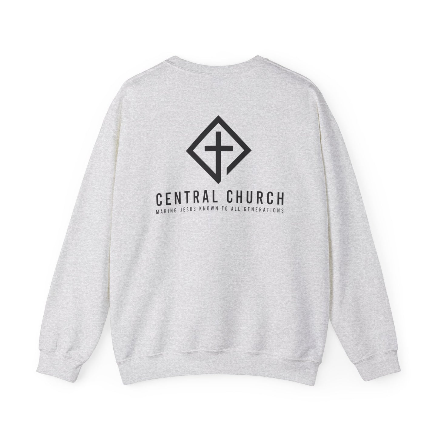 CENTRAL BAPTIST BLACK FONT ADULT SWEATSHIRT