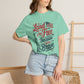 COMFORT COLORS - Land of the Free Because of the Brave T-Shirt — Patriotic Statue of Liberty Graphic Tee