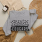 GILDAN -Cougars Vibes Leopard Graphic Sweatshirt