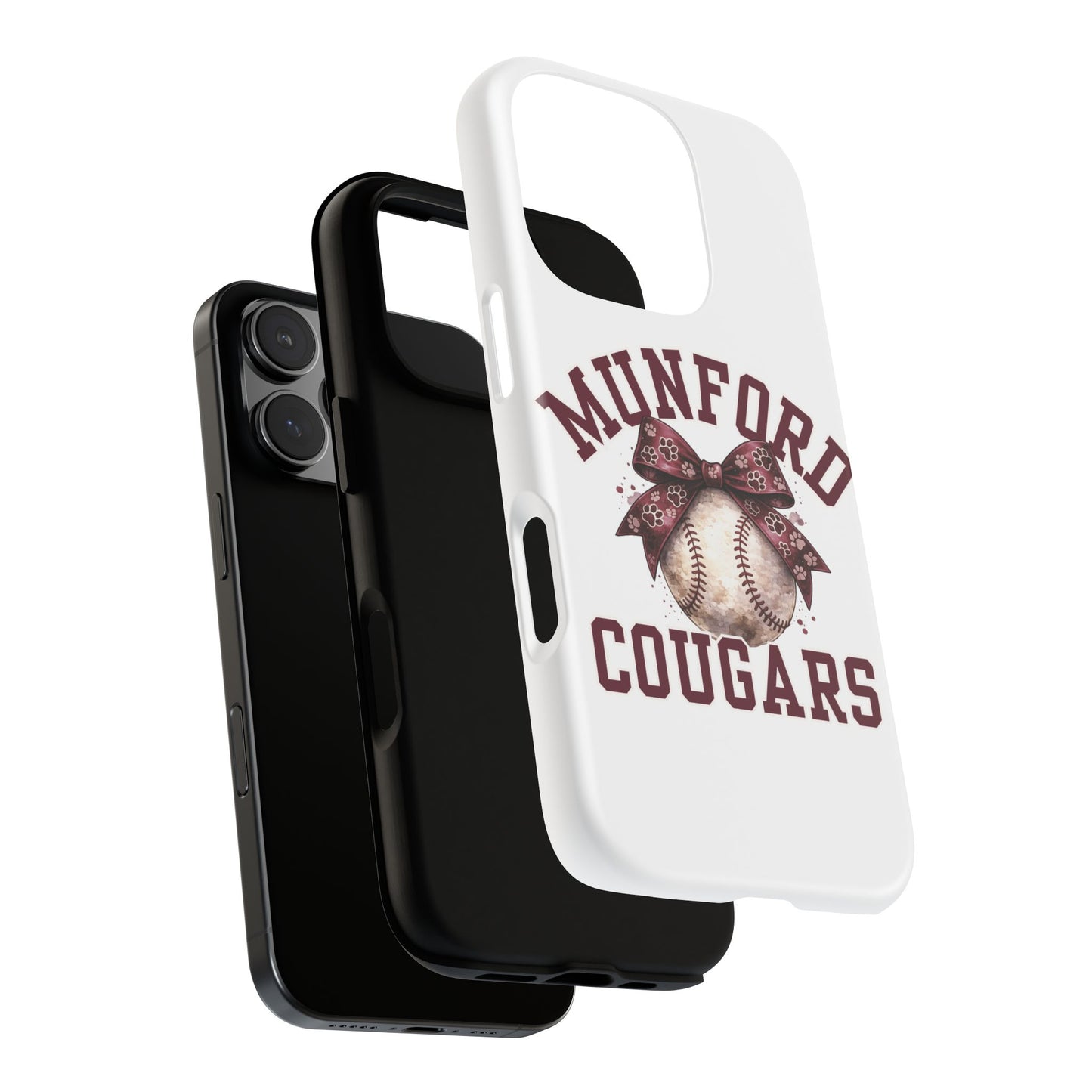 *** NEED TO PERSONALIZE THIS ? - DO NOT PURCHASE THIS ITEM - EMAIL ME @REFININGFAITHCOMPANY@GMAIL.COM - Munford Cougars Baseball Phone Case - Tough Cases Sports Team Phone Cover