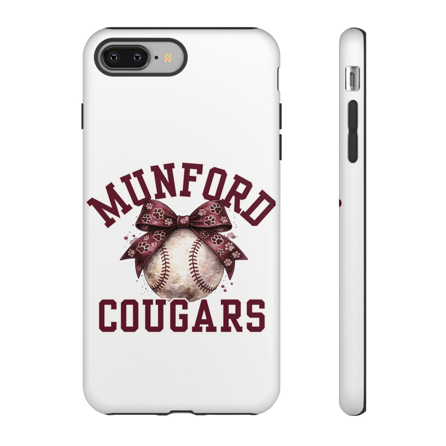 *** NEED TO PERSONALIZE THIS ? - DO NOT PURCHASE THIS ITEM - EMAIL ME @REFININGFAITHCOMPANY@GMAIL.COM - Munford Cougars Baseball Phone Case - Tough Cases Sports Team Phone Cover
