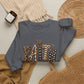 GILDAN - Faith Leopard Print Crewneck Sweatshirt