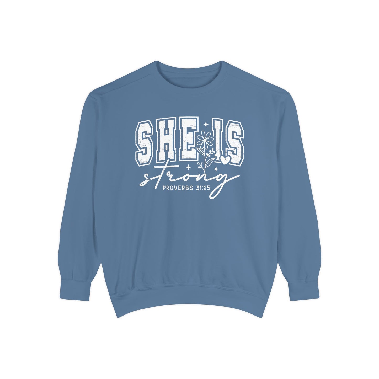 COMFORT COLORS - Classic White Sweatshirt — Garment-Dyed Cozy Crewneck