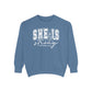 COMFORT COLORS - Classic White Sweatshirt — Garment-Dyed Cozy Crewneck