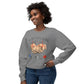 COMFORT COLORS -Crewneck Sweatshirt — "No One Fights Alone" Hands & Medical Symbols Support Pullover