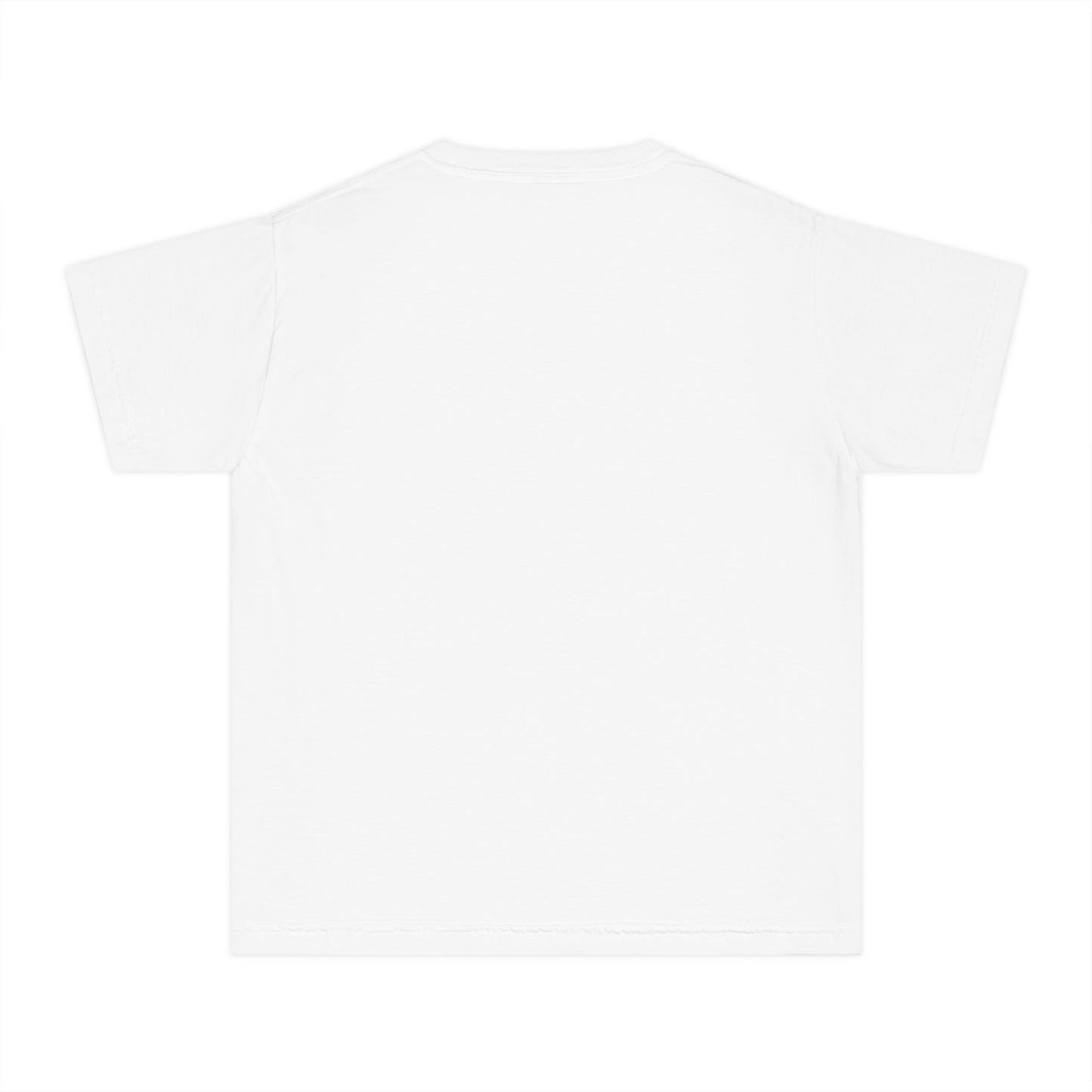 COMFORT COLORS - Easter Floral Bunny Youth Tee — 'Because He Lives'
