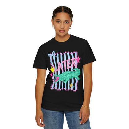 COMFORT COLORS - After While Crocodile T-Shirt — Pastel Retro Graphic Tee