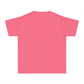 COMFORT COLORS - Easter Floral Bunny Youth Tee — 'Because He Lives'