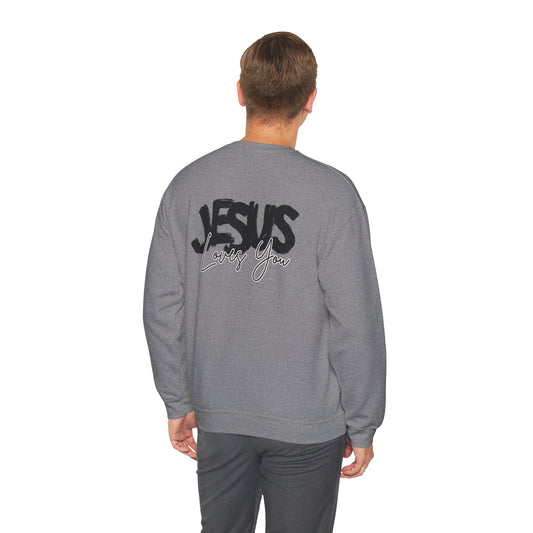 JESUS LOVES YOU NEUTRAL ADULT SWEATSHIRT