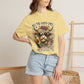 COMFORT COLORS - Cow Graphic T-Shirt — "All the Good Ones Are a Little Crazy" Floral Sunflower Design