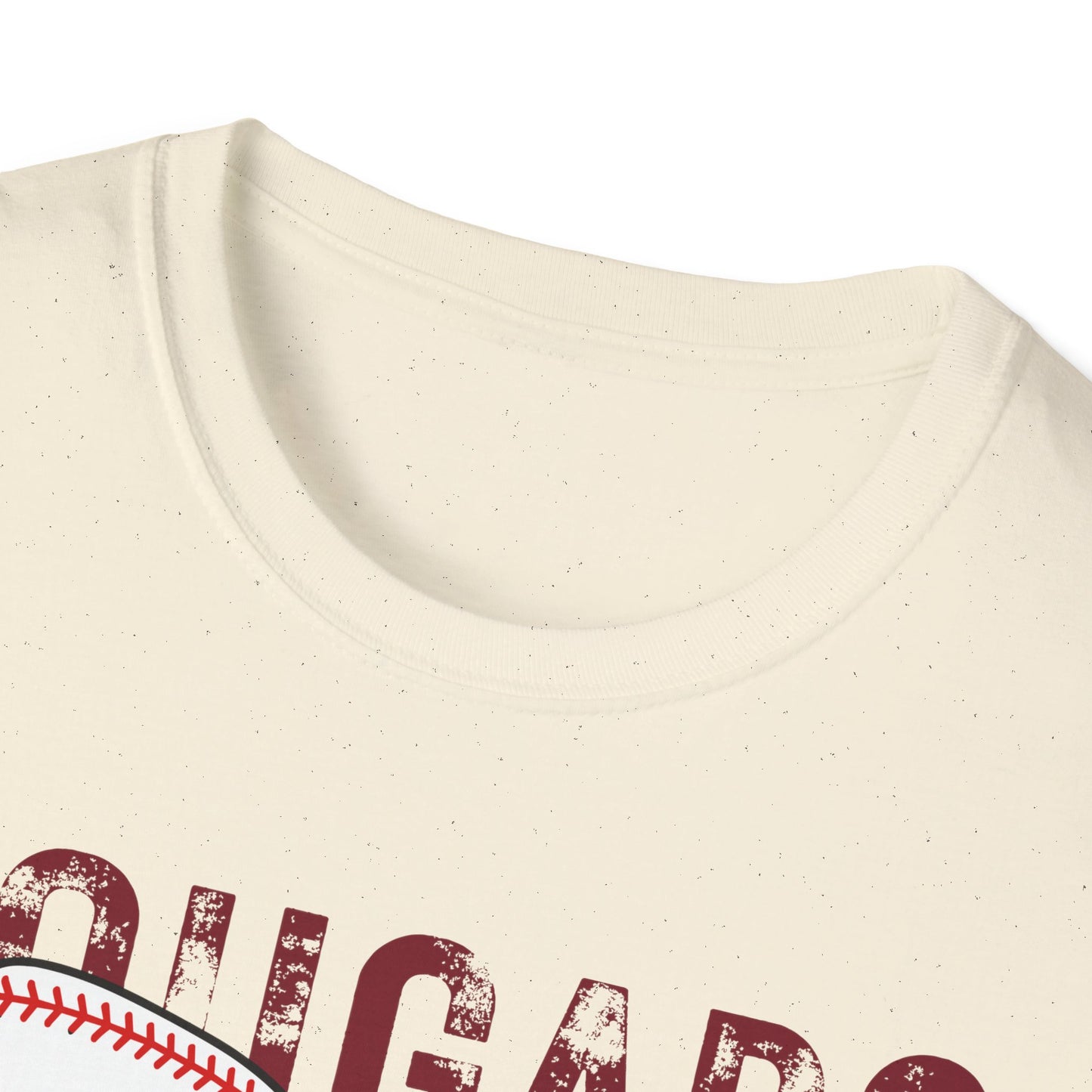 Cougars Bow Baseball T-Shirt — Cheer Team Spirit Tee