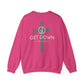 GET DOWN IN THE GOSPEL GRAY CROSS WHITE FONT