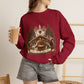 GILDAN - Nativity Scene Crewneck Sweatshirt - "Come Let Us Adore Him" Christmas Pullover