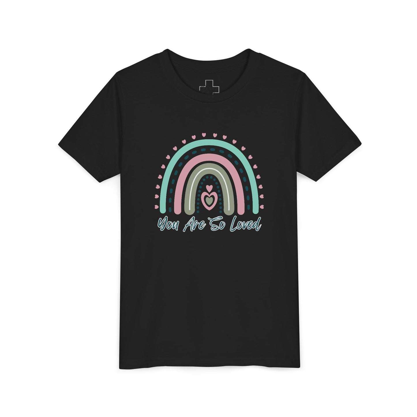 BELLA CANVAS-Youth Tee — Pastel Rainbow “You Are So Loved” Kids T‑Shirt