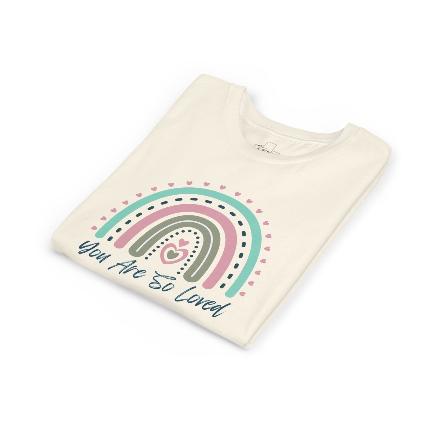 BELLA CANVAS-Youth Tee — Pastel Rainbow “You Are So Loved” Kids T‑Shirt