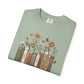 COMFORT COLORS - *** WANT TO PERSONALIZE THIS ?" - DO NOT ORDER THIS, PLEASE EMAIL ME @REFININGFAITHCOMPANY@GMAIL.COM*** Teacher Bookshelf T-Shirt – Personalized “Mrs. Hayes” Pencil & Floral Reading...
