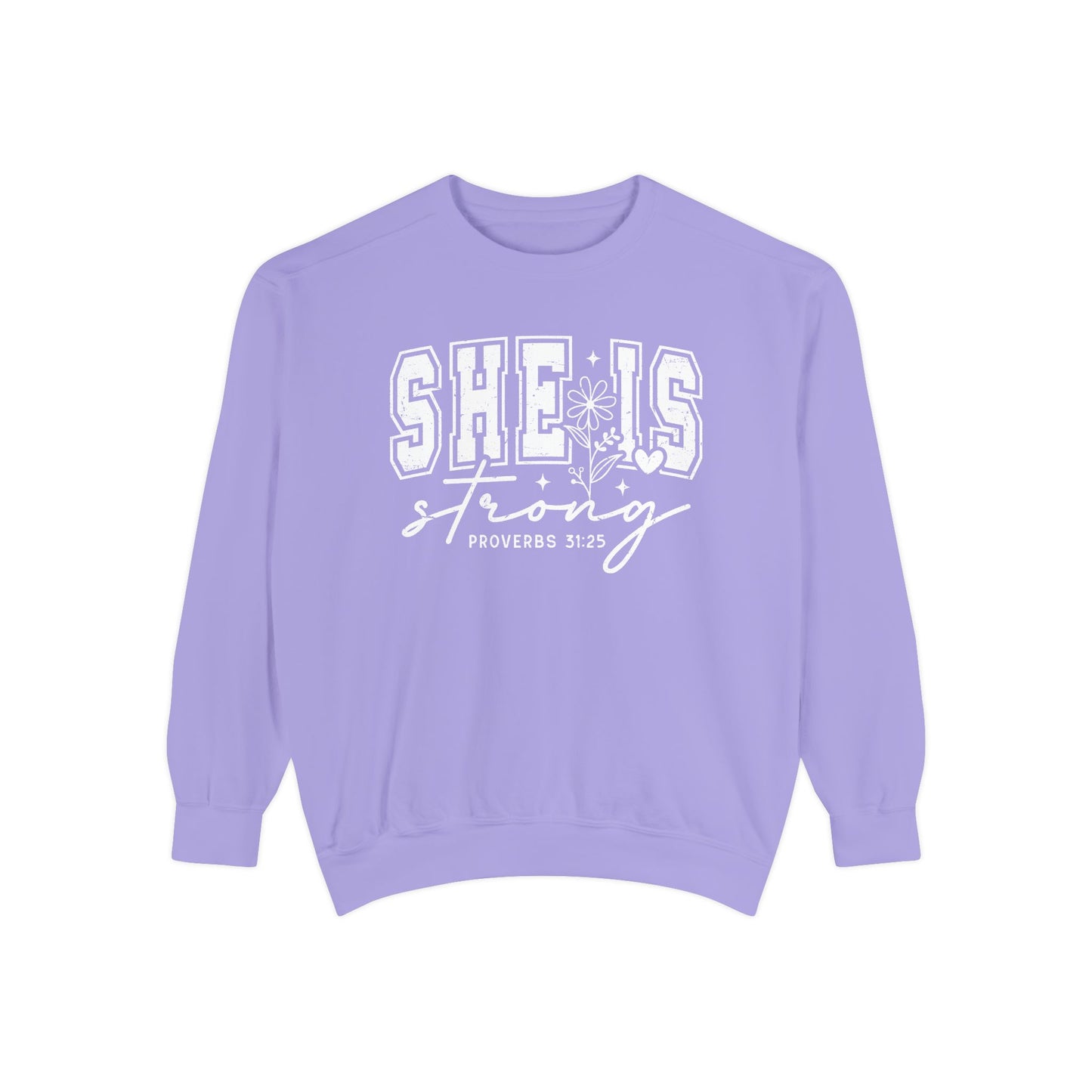 COMFORT COLORS - Classic White Sweatshirt — Garment-Dyed Cozy Crewneck