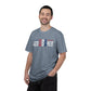 COMFORT COLORS - USA Minimalist Flag T-Shirt — Patriotic Red & Blue Graphic Tee