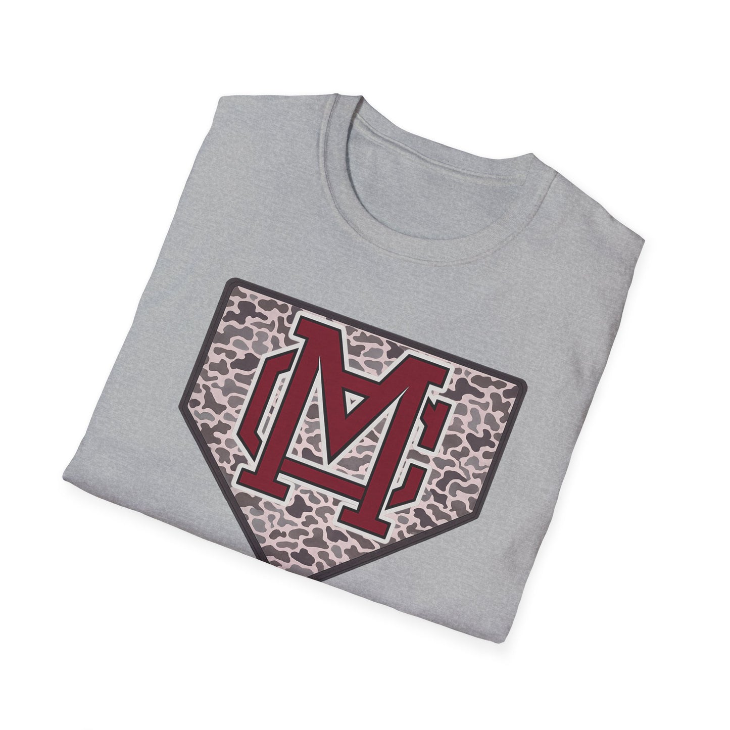 GILDAN - Home Plate Monogram T-Shirt — Camouflage Baseball Logo Tee