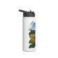 *** NEED TO PERSONALIZE THIS ? - DO NOT ORDER THIS PRODUCT - EMAIL ME @REFININGFAITHCOMPANY@GMAIL.COM - Softball Player Personalized Stainless Steel Water Bottle — Custom Name & Number