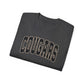 Cougars Arch Logo Tee Leopard Print Outline— Vintage Collegiate Graphic T-Shirt