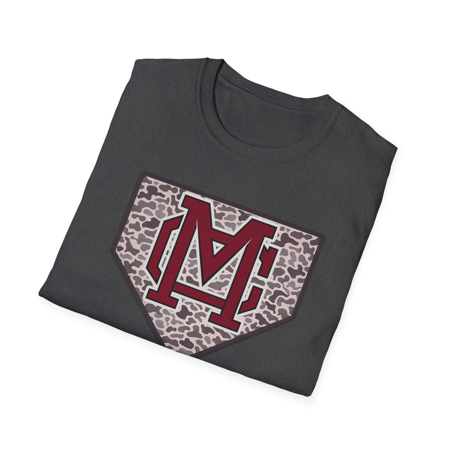 GILDAN - Home Plate Monogram T-Shirt — Camouflage Baseball Logo Tee