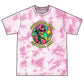 Overstimulated Softball Mom Tie-Dye Tee — Neon Crystal Green