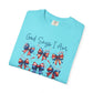 COMFORT COLORS God Says I Am Patriotic Ribbon T-Shirt