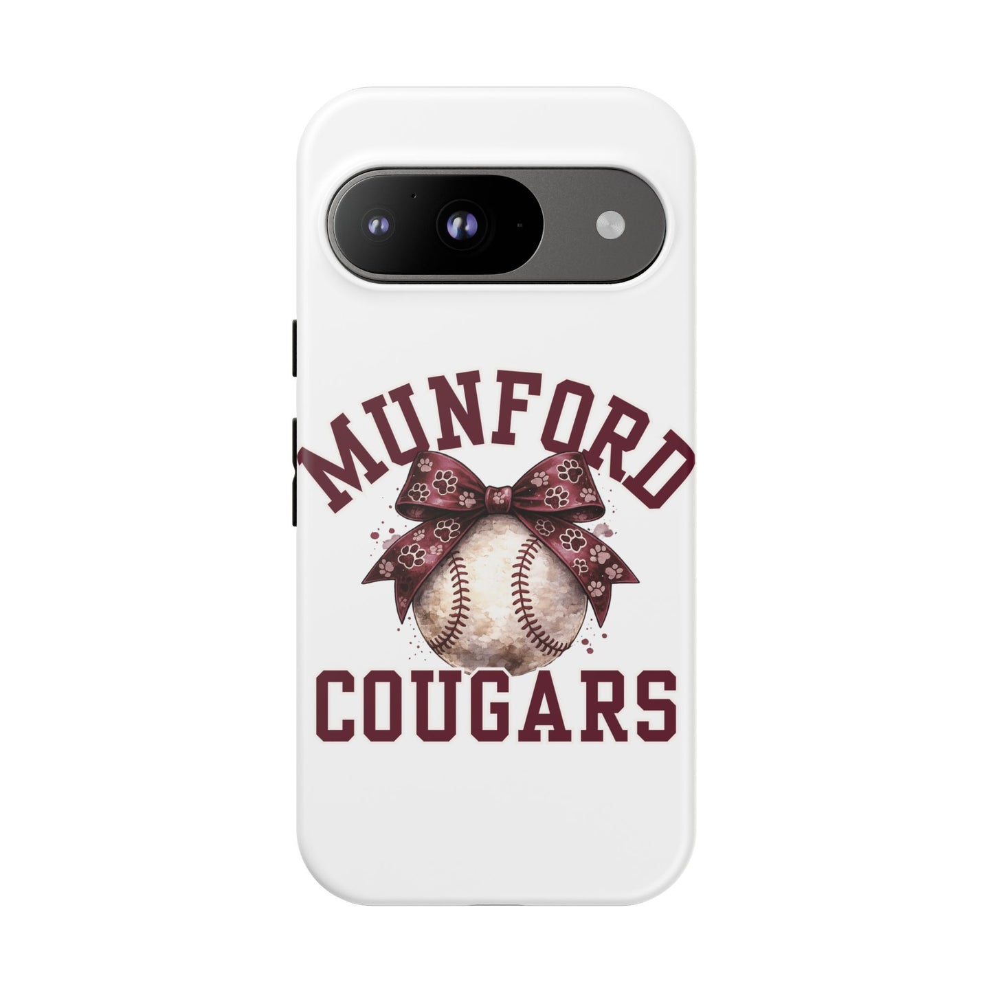 *** NEED TO PERSONALIZE THIS ? - DO NOT PURCHASE THIS ITEM - EMAIL ME @REFININGFAITHCOMPANY@GMAIL.COM - Munford Cougars Baseball Phone Case - Tough Cases Sports Team Phone Cover
