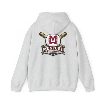 Munford Cougars Baseball Adult Hoodie | Munford M Logo Sweatshirt
