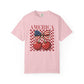 COMFORT COLORS - America Cherry Graphic T-Shirt — Patriotic 4th of July Tee