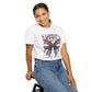 COMFORT OLORS - Patriotic America Bow T-Shirt — "America 1776 Land of the Free" Fourth of July Tee