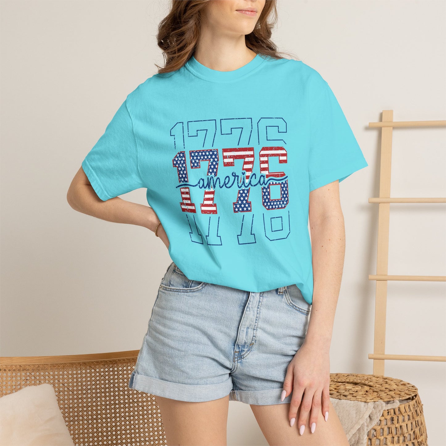 COMFORT COLORS - 1776 America Graphic T-Shirt — Patriotic Independence Day Tee