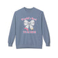 GILDAN -World’s Best Teacher Crewneck Sweatshirt — Bow & Pencil Teacher Gift