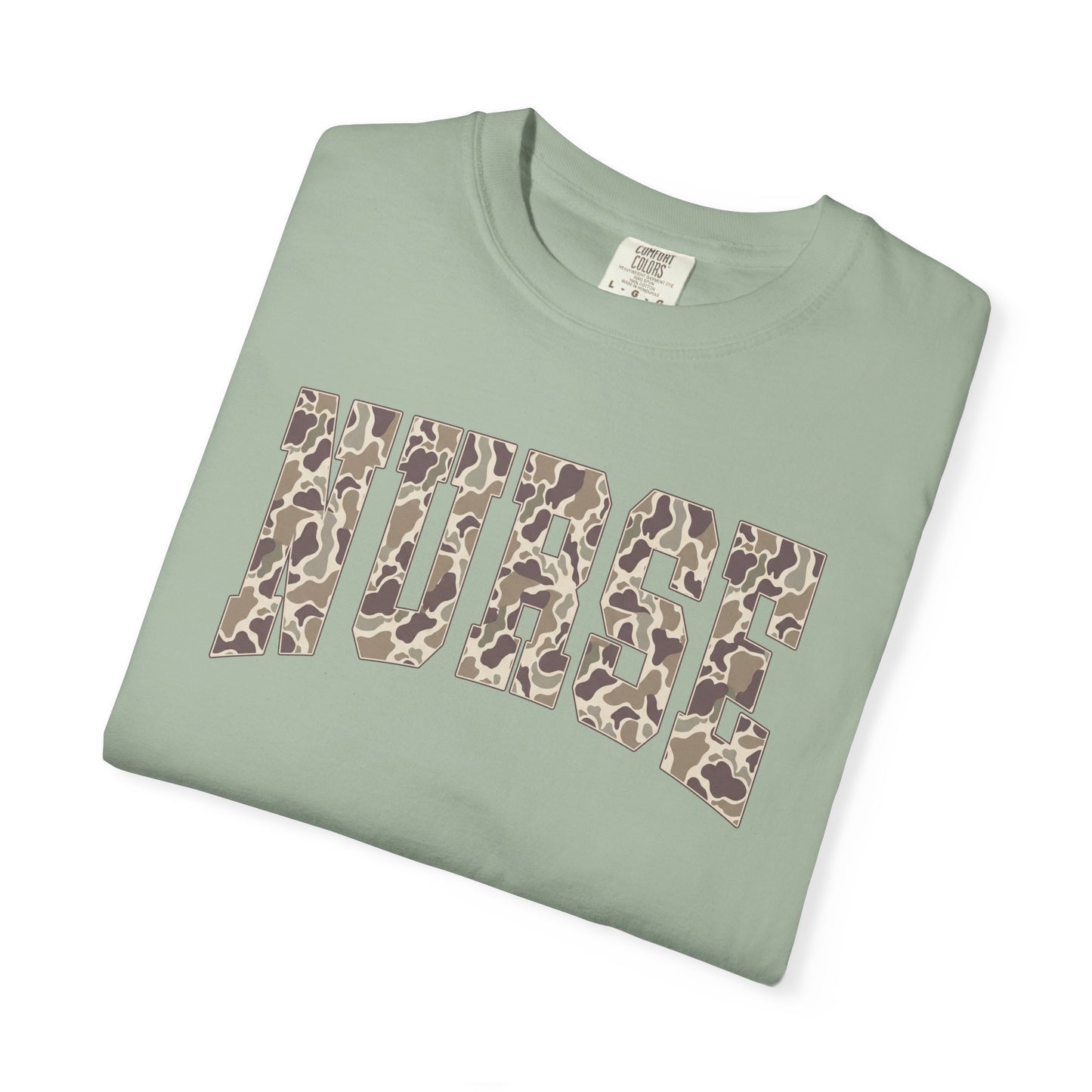 COMFORT COLORS - Nurse Camo Arch T-Shirt — Medical Scrub-Inspired Tee for Nurses