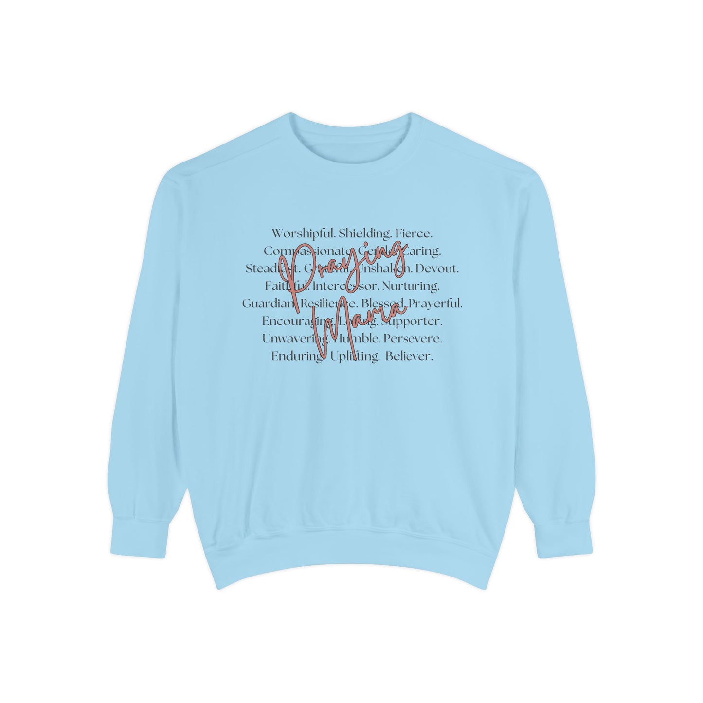 COMFORT COLORS - Peace Script Sweatshirt — Inspirational 'Peace' Typography Crewneck