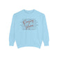 COMFORT COLORS - Peace Script Sweatshirt — Inspirational 'Peace' Typography Crewneck
