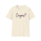 Cougars Script T-Shirt — Retro Pink Heart Team Tee