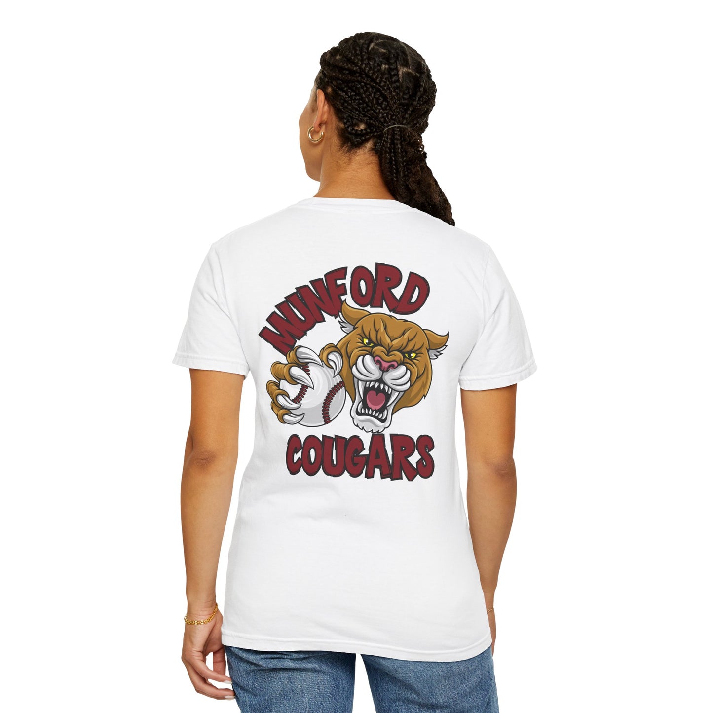 COMFORT COLORS - Cougars Mascot T‑Shirt — Munford Cougar School Spirit Tee