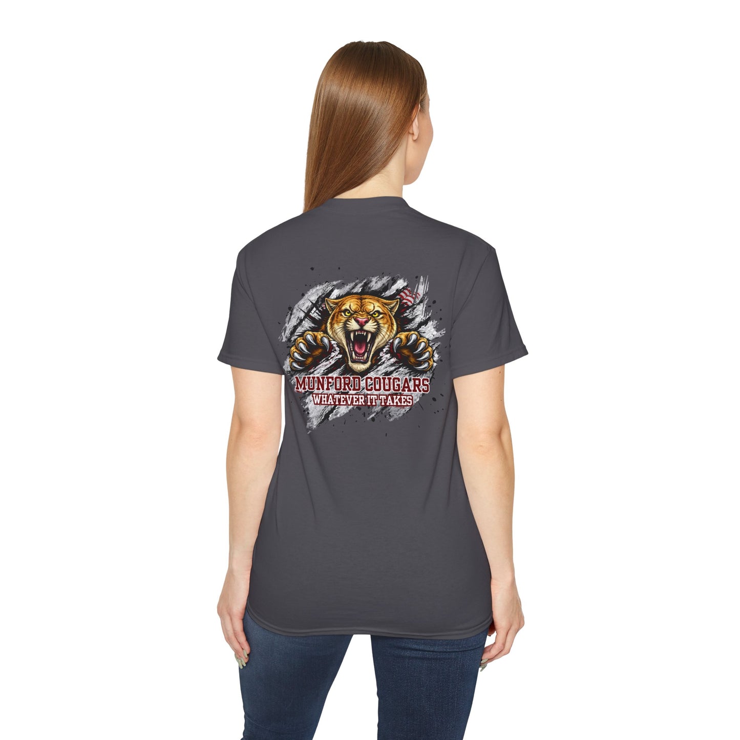 Munford Cougars Roaring Mascot T-Shirt — School Spirit Tee