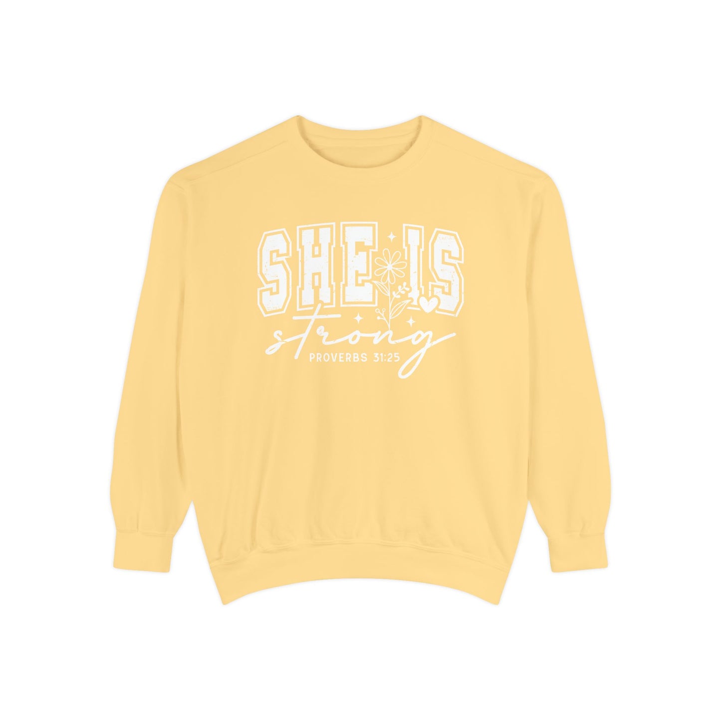 COMFORT COLORS - Classic White Sweatshirt — Garment-Dyed Cozy Crewneck