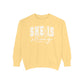 COMFORT COLORS - Classic White Sweatshirt — Garment-Dyed Cozy Crewneck