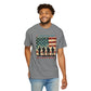 COMFORT COLORS - Veteran Tribute T-Shirt — "Land of the Free Because of the Brave" Patriotic Tee