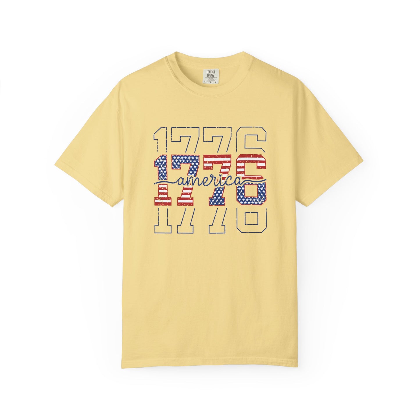 COMFORT COLORS - 1776 America Graphic T-Shirt — Patriotic Independence Day Tee
