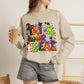 GILDAN - Halloween "Trick or Treat" Crewneck Sweatshirt - Cute Spooky Candy Graphic