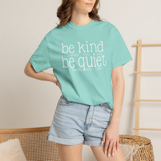 COMFORT COLORS - Garment-Dyed T-Shirt — Soft Vintage White Crew Tee