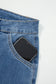 Ashleigh Blue Multi Buttons High Waist Wide Leg Jeans With Pockets