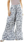 Beige Camo Print Wide Leg Casual Pants