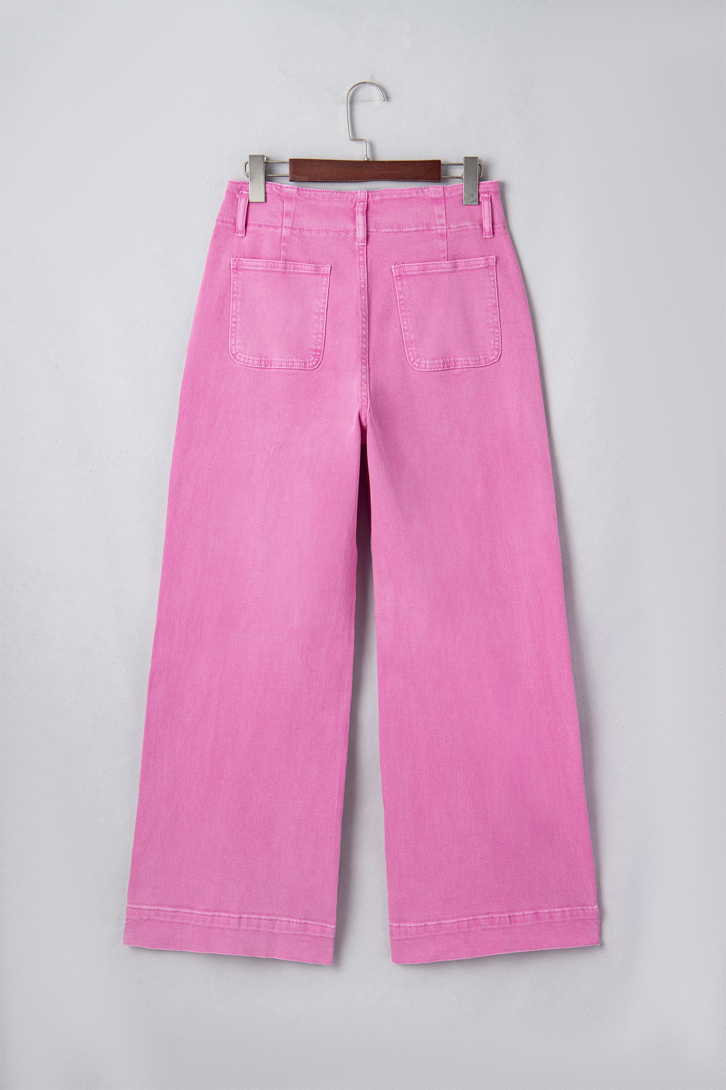Black 2-Button High Waist Flared Bottom Jeans